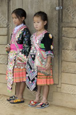 Laos Hmong girl