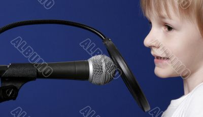 girl with microphone
