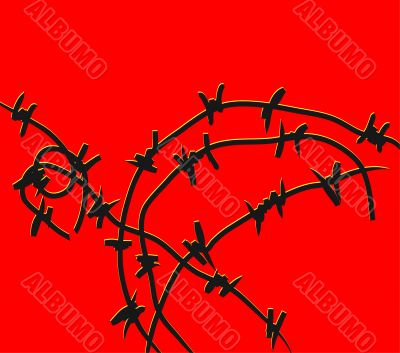 barbed wire