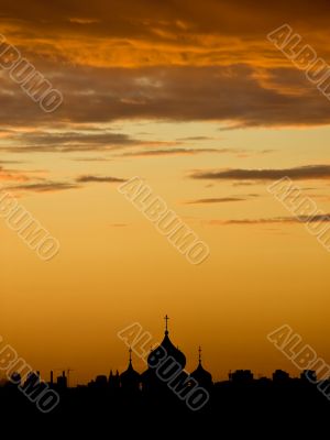 Sunset over Moscow
