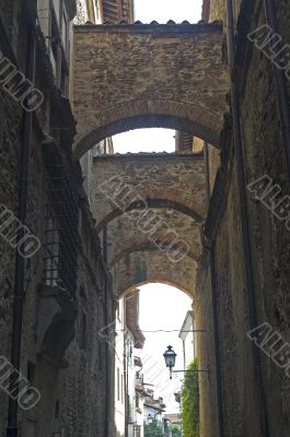Old street of Sansepolcro (Tuscany)
