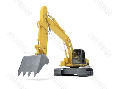 excavator front view