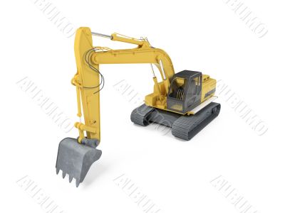 excavator front view