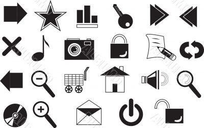 Buttons, symbols