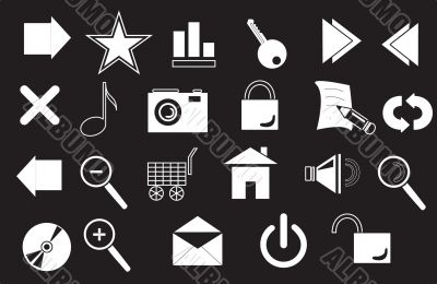 Buttons, symbols