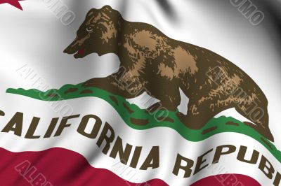 Rendered California Flag