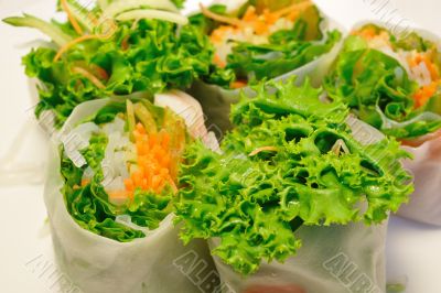 fresh salad rolls