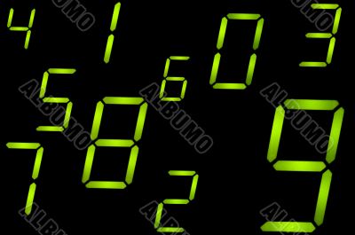 Green crystal number