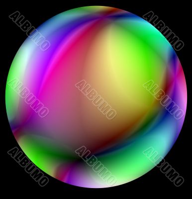 Colored sphere.