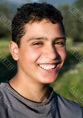 Young guy smiling