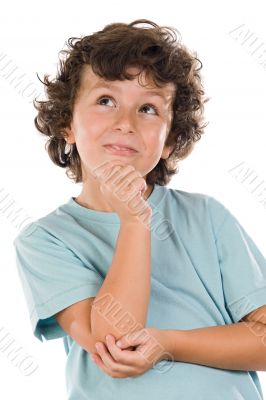 Funny portrait of a handsome boy