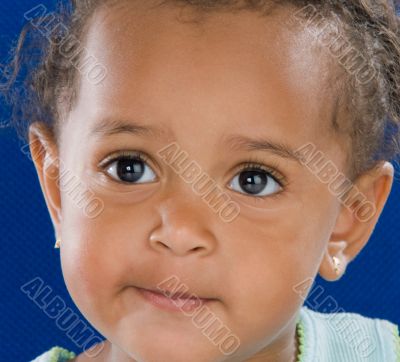 Adorable baby student