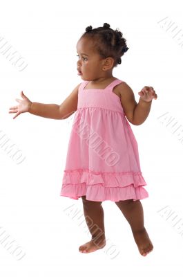 Adorable baby pink dressed