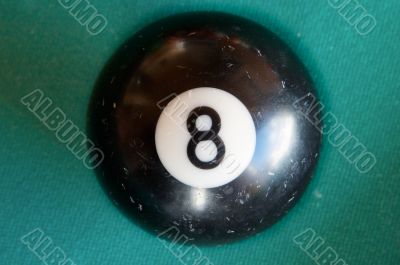 Photo of one billiard ball
