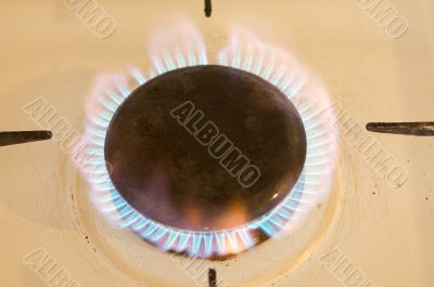 Photo of flames of kitchen