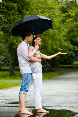 Under umbrella