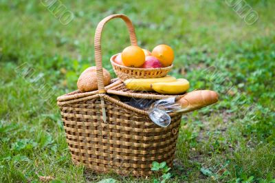 Basket with goods