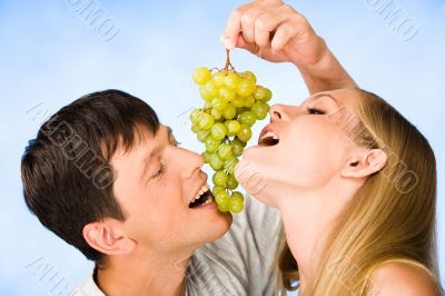 Appetizing grapes