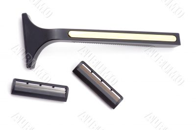 Black safety razor