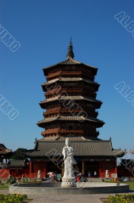 Wooden pagoda