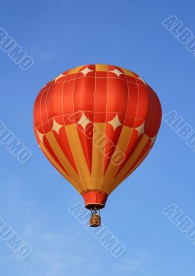 Red and orange hot air balloon