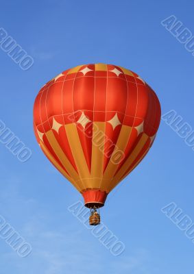 Red and orange hot air balloon