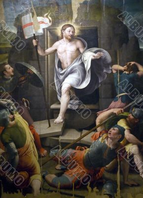 Resurrection, fresco in the Sansepolcro Cathedral