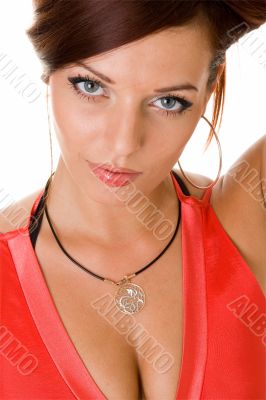 lady in red
