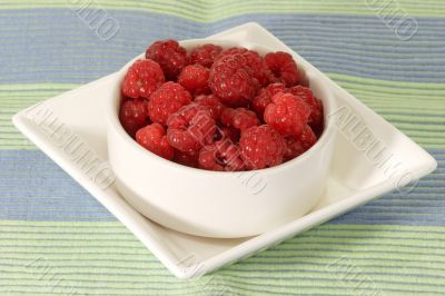 Raspberries in a Bowl