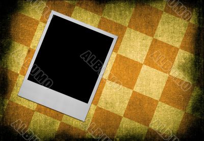 photo frame against dirty background