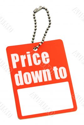 Sale tag with copy space