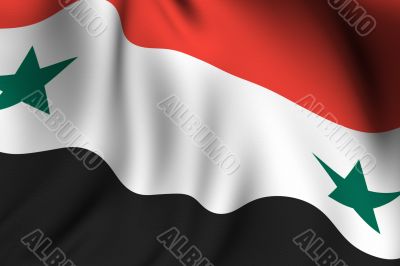 Rendered Syrian Flag