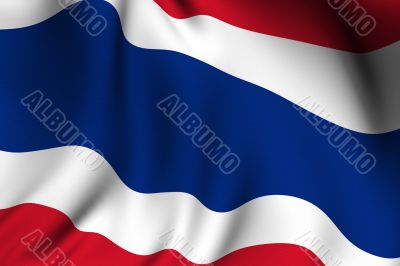 Rendered Thai Flag