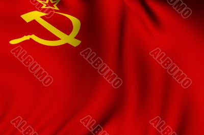 Rendered Soviet Flag