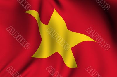 Rendered Vietnamese Flag