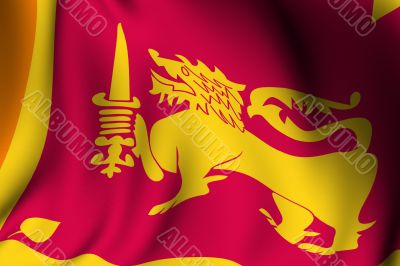 Rendered Sri Lanka Flag