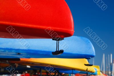 Canoes in a dock