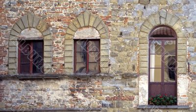 Windows of a historic palace