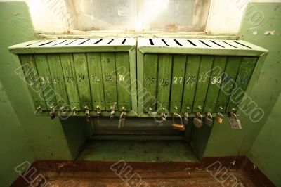 Letter boxes with locks