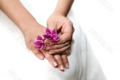 Hands of the bride