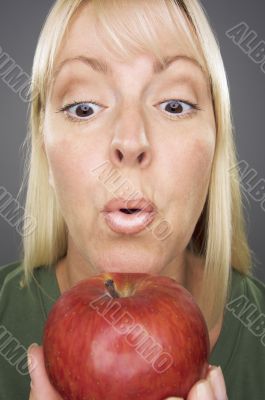 Beautiful Woman With Apple