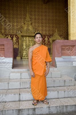 Buddhistic monk, , Luang Prabang, Laos