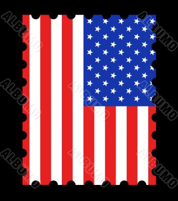 USA Flag Stamp