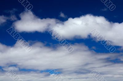 Blue sky with white clouds