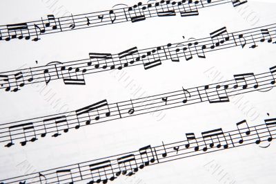 Picture of musical notes