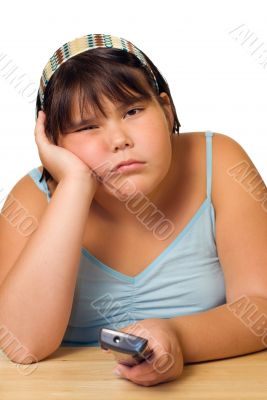 Girl Watching Television