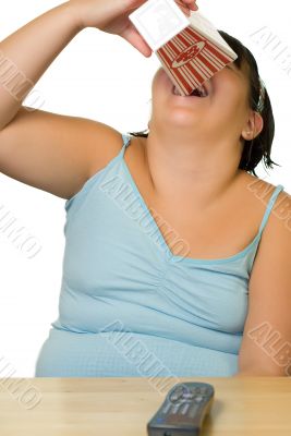 Girl Eating Popcorn
