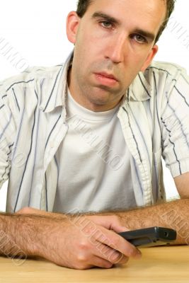 Man Watching Television