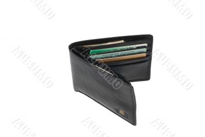 Black wallet.