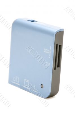 card reader on white
